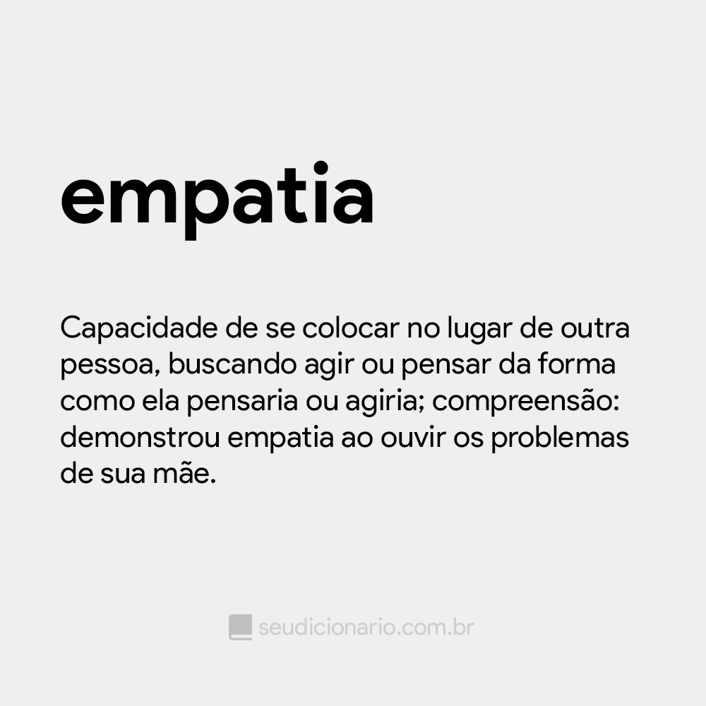 Definição de empata – Meu Dicionário