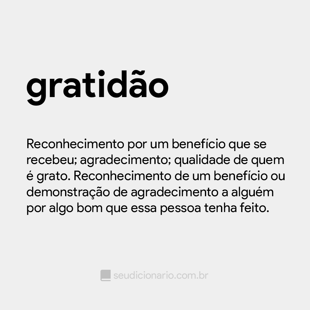 gratidão