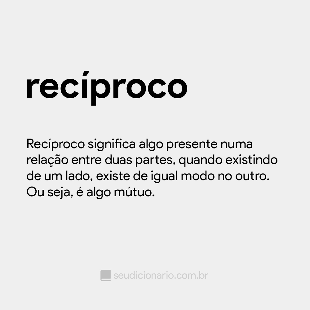 reciproco