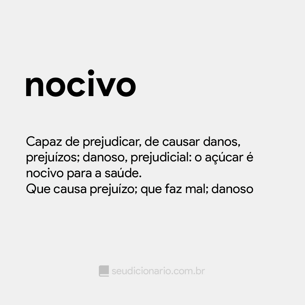 nocivo