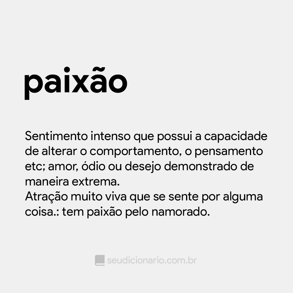 paixão