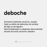 Deboche - Seu Dicionário